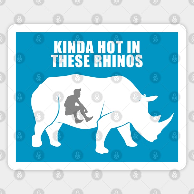 Kinda Hot in These Rhinos Sticker by CoolDojoBro